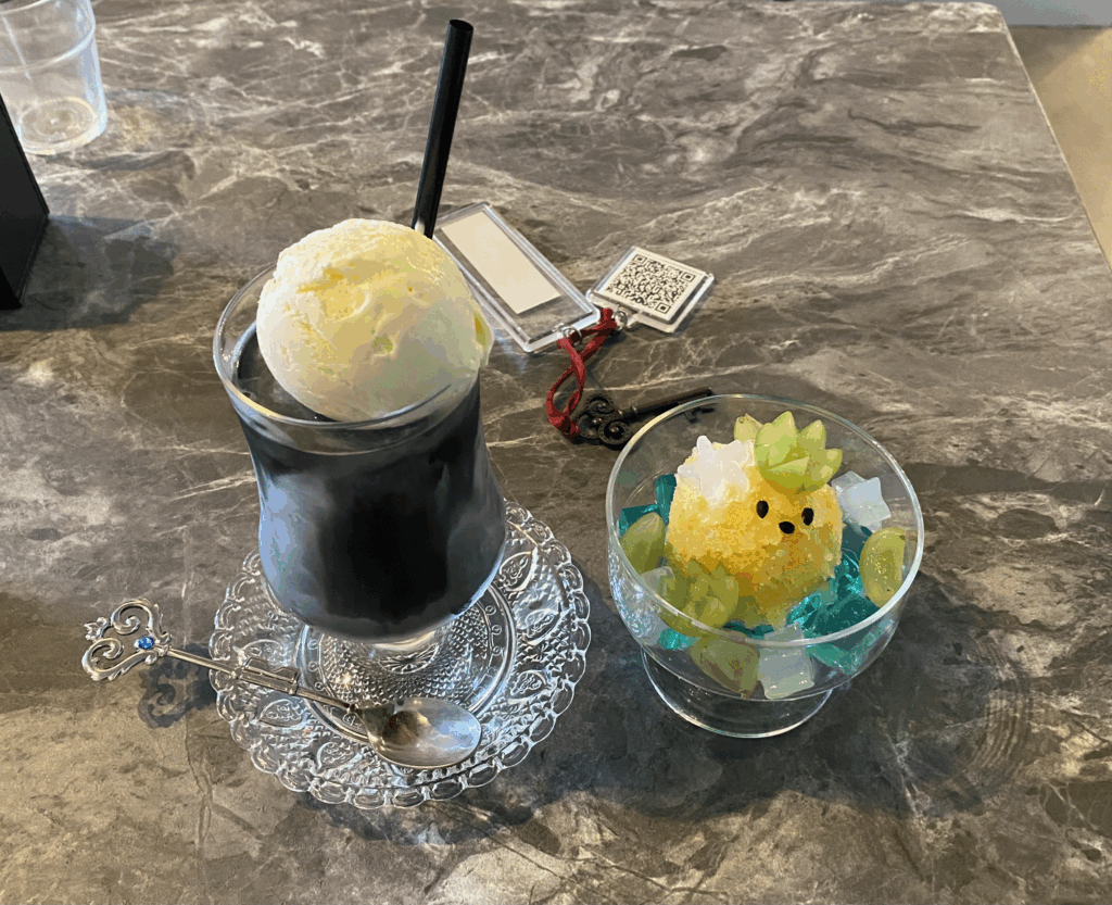 ブラックラテとグラニテ