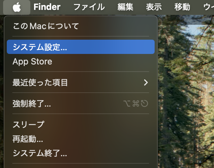 システム設定